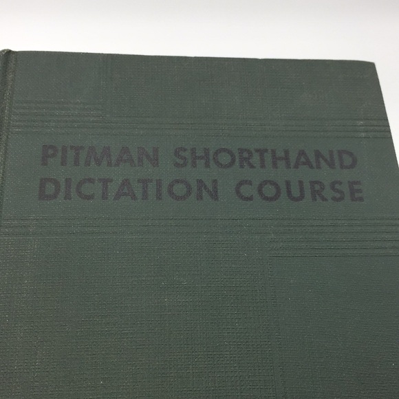 Vintage Pitman Shorthand Dictation Course Textbook Hardcover - Picture 2 of 11